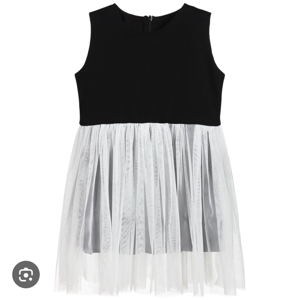 THE TINY UNIVERSE
BLACK & WHITE TULLE DRESS 12-24M